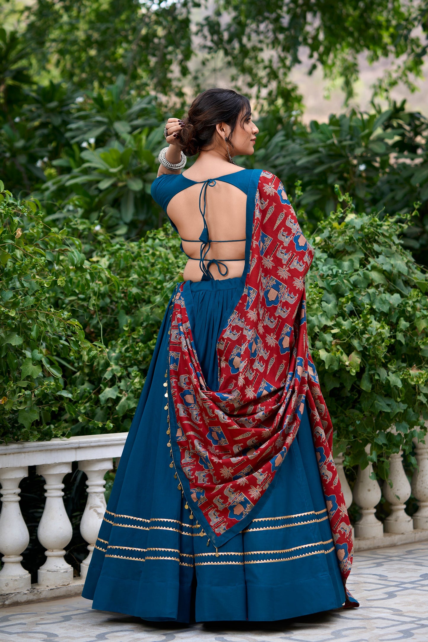 Printed Pure Cotton Navratri Lehenga Choli