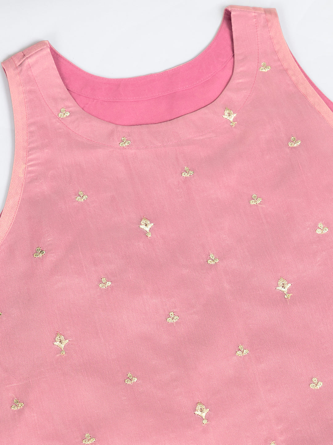 Vibrant Pink Embroidered Kurta Set with Organza Dupatta | Ethnic Festive Wear Outfit